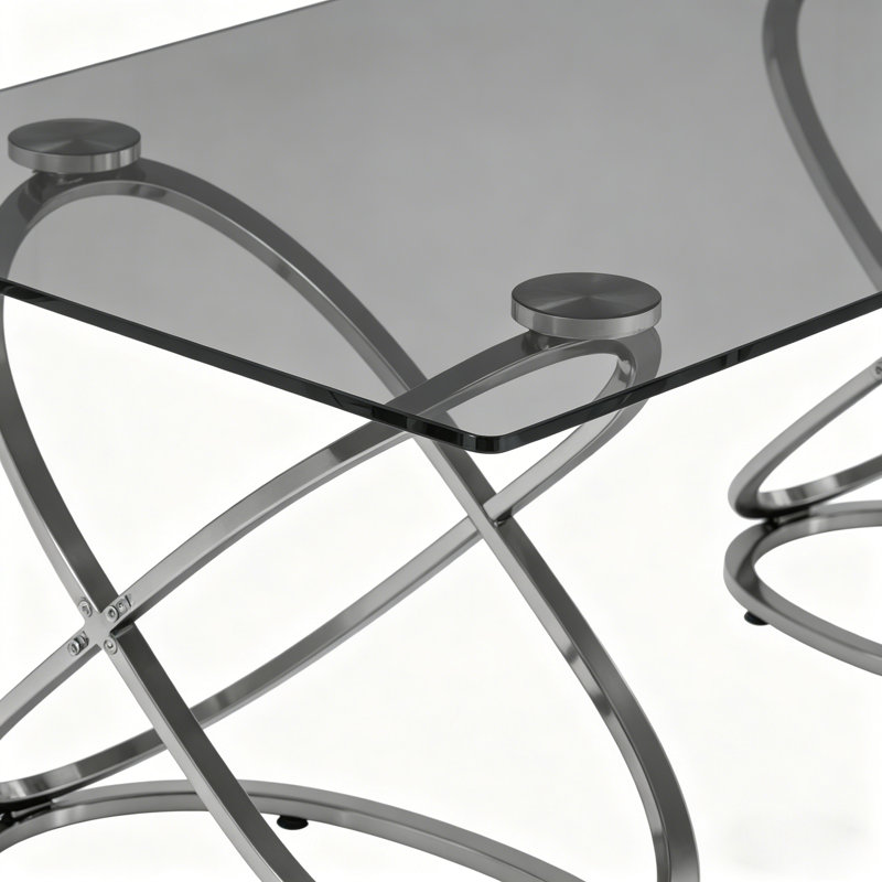 Table basse 31,50 "Modern, Argent