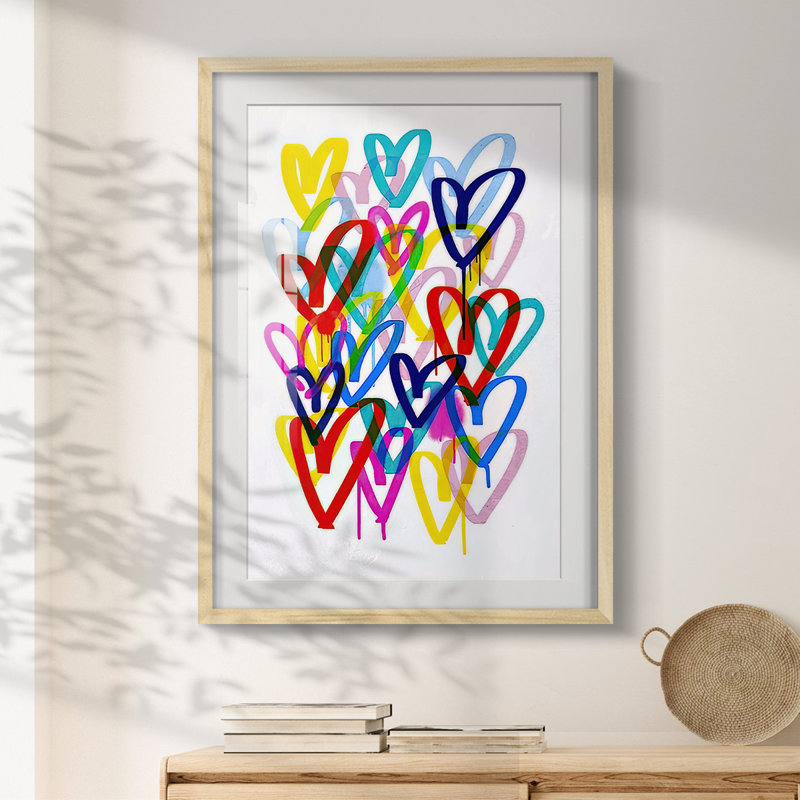 Hearts Aflutter II -Framed Print