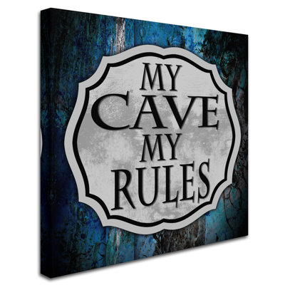 «Man Cave 2» par LightBoxJournal - reproduction d'art textuel sur toile