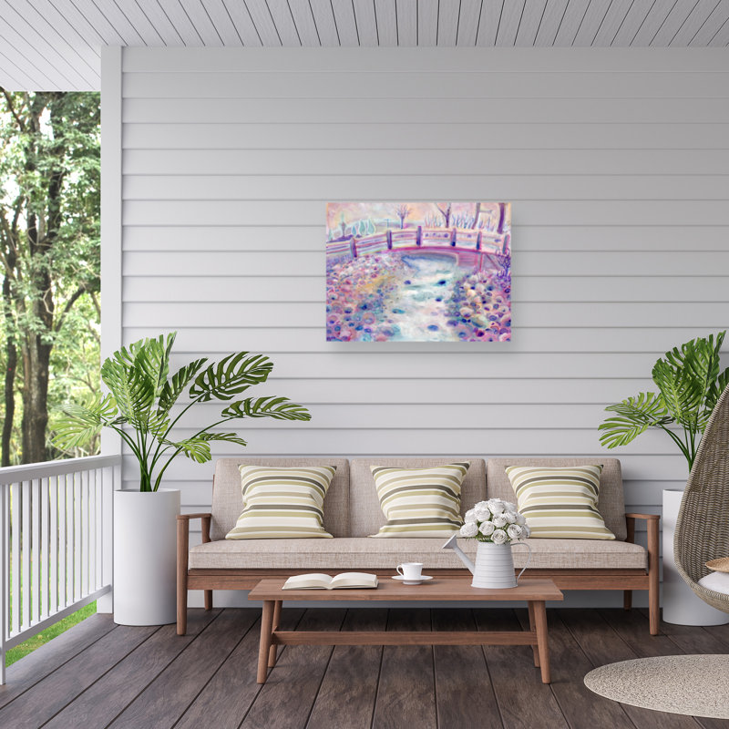 Passerelle bolognaise sur une impression sur toile, H 35 po x l 47 po