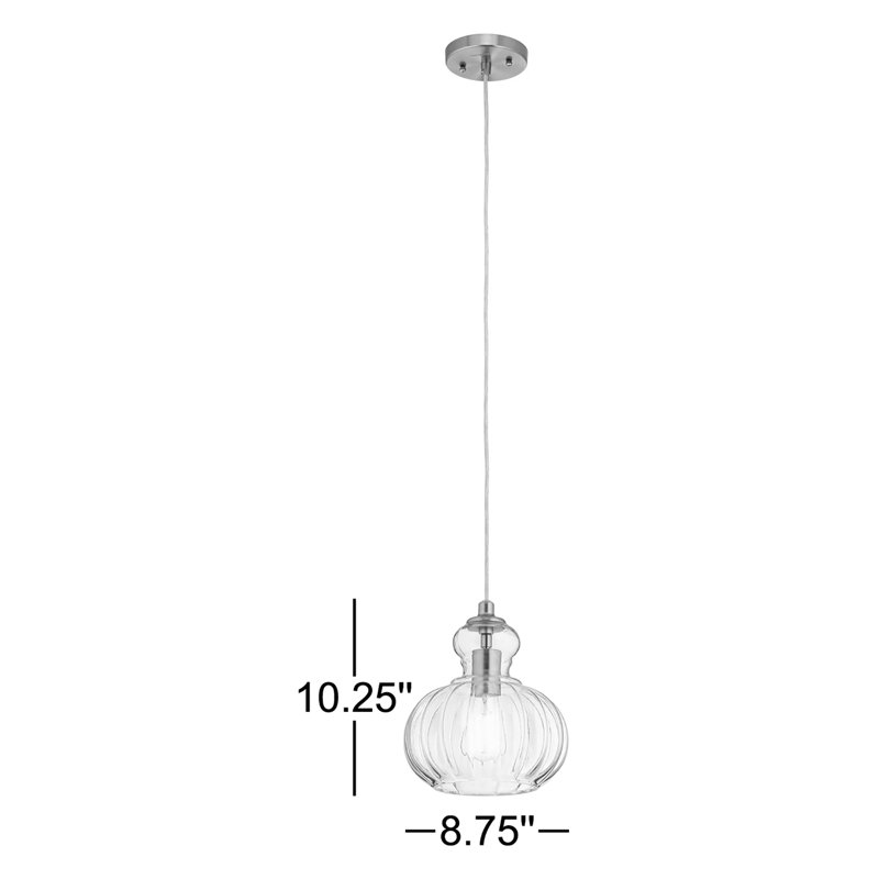 Luminaire suspendu sphère 1 lumière Mcdougal, Bronze vieilli