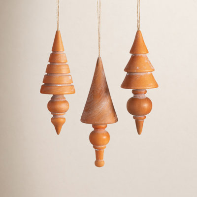3 Piece Morethampstead Tree Holiday Shaped Ornament Set