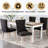 Jesly Tufted Linen Dining Chair (set of 2）-1390016855