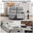  Loveseat Recliner Sofa,Double Reclining Loveseat with Side Pockets,Small couch for Living Room, RV, Home Theater Seating-Gray-49603443-61778326