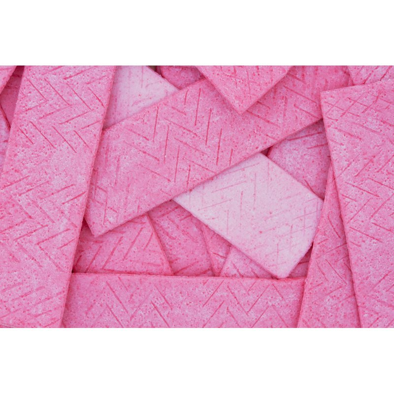 Gomme à mâcher rose, H 8 po x l 12 po