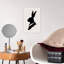 Dapper Rabbit Silhouette Contemporary Rabbit Forest Wall Art Print-1023868999