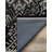 Rayhan Collection Digital Print Cotton-Polyester Black Moroccan Rug-1845987804