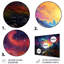 «Starry Night Train Traces To The Sky I» - train d'art mural en métal MT136105-134780560