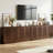 4-piece Living Room Furniture Set--63" Buffet Sideboard Cabinet, 31.5" Accent Cabinet, 31.5" Square Lift Top Coffee Table, 67" Fluted Tv Stand & Sideboard, Brown-881573983