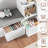 55.1" W x 31.5"H 3-IN-ONE Kids Bookcase with 3 Drawers, Soft Cushion, 4-Layer Bookshelf, Reading Nook-836404292