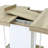 Extendable Dining Table for 6-10 People with Aged Wood Effect, Adjustable from 160-200 cm