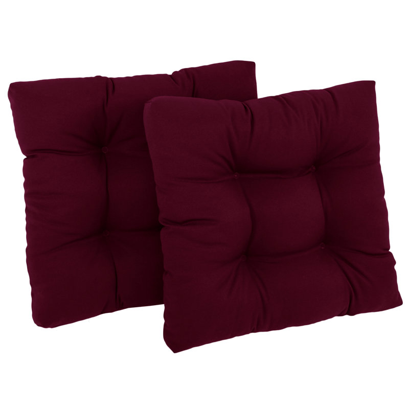 Outdoor 5'' Seat Cushion, Burgundy