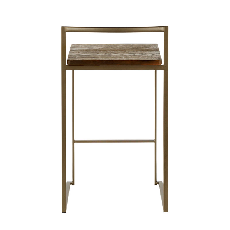Tabouret de comptoir Remzie, Brun