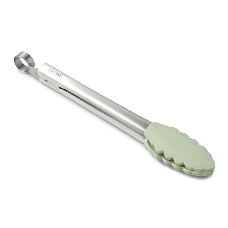 Zeal Kitchen Tong, 28.5cm L x 5.5cm W x 3cm D, Sage Green