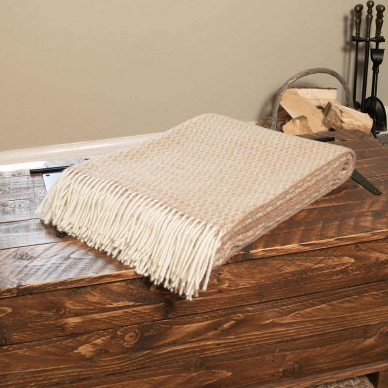 Koepke Throw Blanket, Beige
