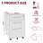 Fully Assembled 3-Drawer Mobile File Cabinet with Locking Drawers, Anti-Tip Design & Wheels for Home Office-2022304165