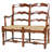 French Provincial Ladderback Settee