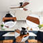 Ventilateur de plafond 42 po avec télécommande et ensemble d'éclairage inclus