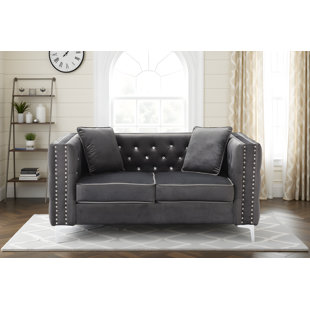 Lyon Velvet Loveseat
