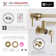 Modern Faucet Stylish Two-Handles Wall Mount with Single Hole Pot Filler