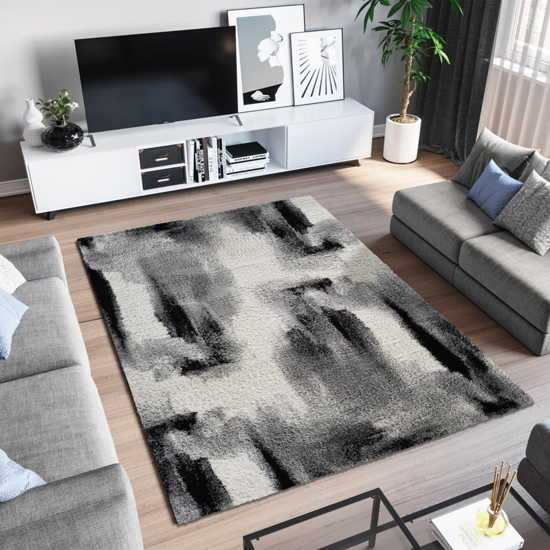 Aizlynn Performance Abstract Indoor Rug, Rectangle 10' x 14'