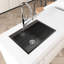 Lavabo encastré rectangulaire en acier inoxydable 27 x 19 avec construction et fonction pratique Lavabo à texture lisse longue durée de vie