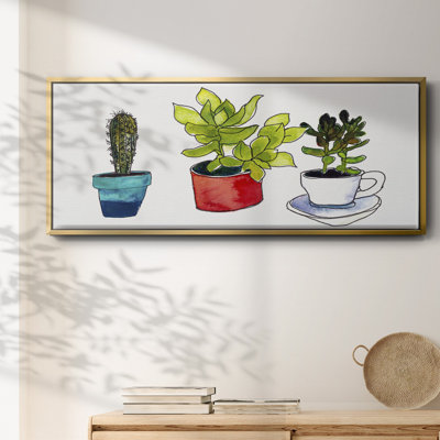 Vibrant Succulents II - toile encadrée