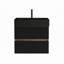 Meuble-lavabo suspendu de style moderne du milieu du siècle, 24 pouces, avec vasque monobloc, tiroirs avec trou de drainage en forme de U, panneaux de qualité E1, quincaillerie à fermeture douce et silencieuse, lavabo mural noir mat, poignée cachée.