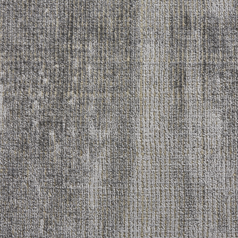 Fancy Area Rug in Ice Blue/Ivory, Rectangle 5' x 8'