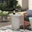Alday 20'' Stone Outdoor Side Table