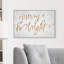 «Merry and Bright», reproduction d'art textuel sur toile tendue-70557136-70557137