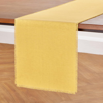 Fringe - 100% Pure Linen Table Runner