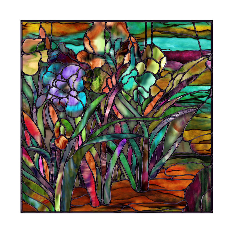 Art avec toile irisée Sasha Candy_ALI73214, 14" H x 14" W