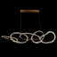 Natural Quartz 5 Rings Chandelier Lighting