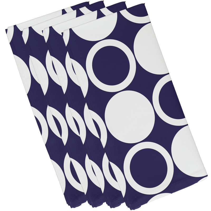 Ensemble de serviettes 4 pièces Sergent ModCircles, Bleu marine
