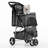 Foldable Pet Dog and Cat Stroller with Adjustable Canopy Storage Basket and Cup Holder for Small and Medium Pets-101824150