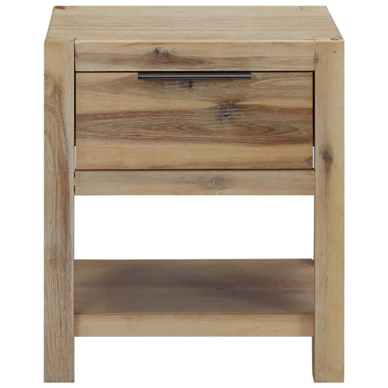 Caroline 40cm W Solid Wood Bedside Table, Individual