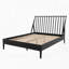 Lit plateforme en bois de bambou massif avec tête de lit haute de 46,5 po-2064136017-2064136023