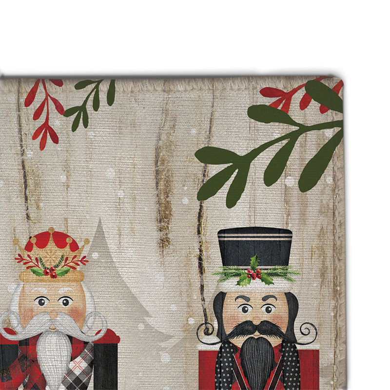  Tapis de Noël en chenille casse-noisette, Rectangle 4pi x 6 pi