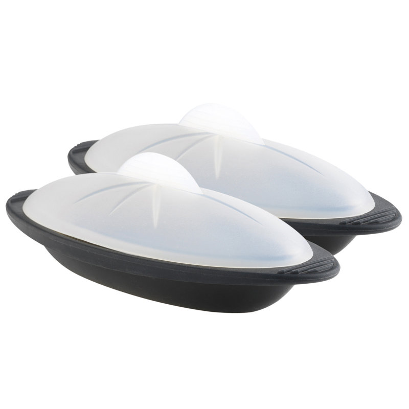 Symple Stuff 2 Piece Steam Cooker, Black