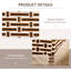 Cloison pliante en bois massif l 70,9 po x H 70,9 po