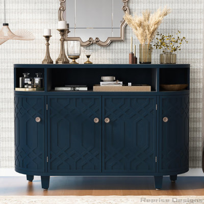 Armoire de rangement courbée avec tablettes réglables
