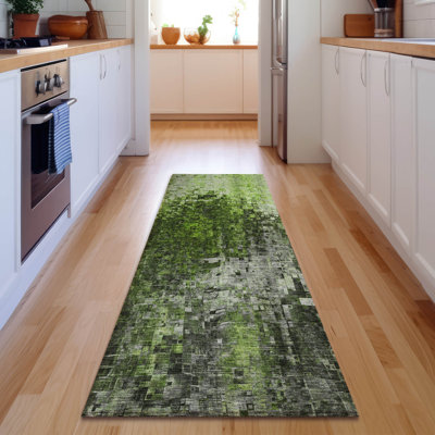 Tapis vert Cerrito AMF581 lavable à la machine de qualité supérieure