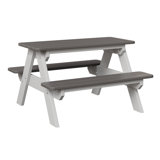 Kids Outdoor Rectangular Picnic Table