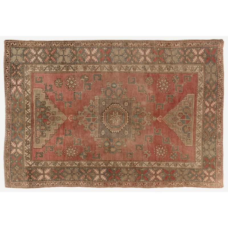 Tapis turc antique Bergama, tapis en laine unique en son genre, vers 1920