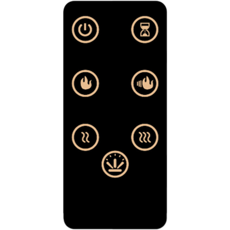 Cambridge 23-Inch Black Freestanding Electric Fireplace Heater