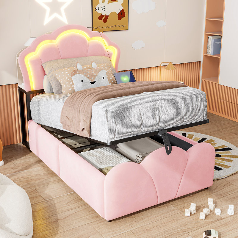 Bed Frame, Pink