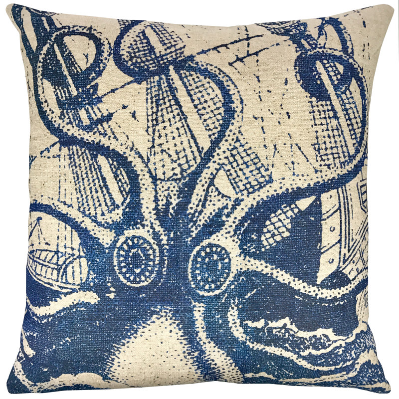 Cotton Reversible Throw Pillow