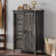 Grande commode à 5 tiroirs avec portes de grange coulissantes 31,5 po Dreavyn Despres