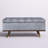 Nannie Chenille Upholstered Storage Bench-981905070